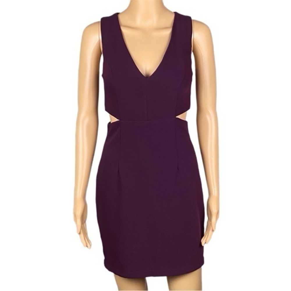LULUS Backstage Pass Plum Purple Sleeveless Cutout Bodycon Dress in size XS EUC